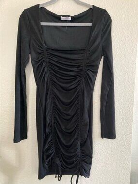 Long Sleeve‎ Black BodyCon Dress​